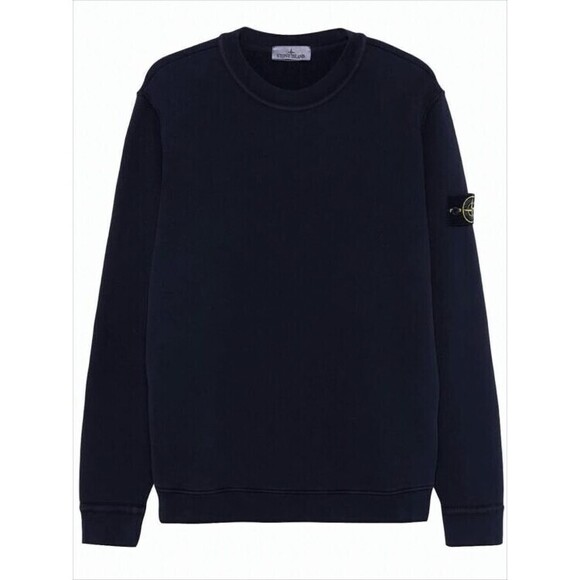 Stone Island Long-Sleeve Crewneck Sweatshirt With Ribbed Detailing - NWT